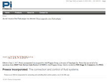 Tablet Screenshot of preeceinc.com